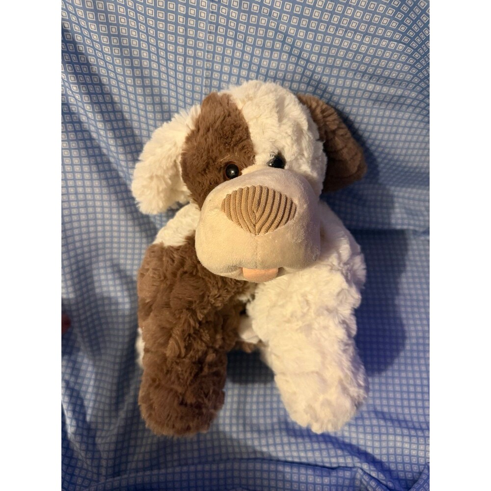 Aroma Home Microwaveable Plush Dog Brown White